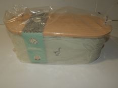 *Cream Enamel & Beech Bread Bin