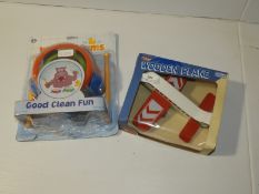 *Set of Children's Water Drums and a Wooden Aeropl