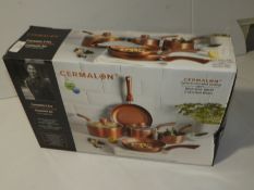 *Five Piece Copper Coated Pan Set