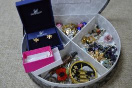 Jewellery Box Containing an Assortment of Costume