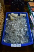 Large Collection of Cut Glass Chandelier Drops