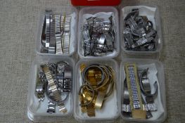 Tub Containing a Large Collection of Wristwatch St