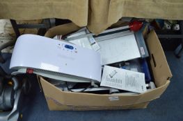 Box of Assorted Office Items