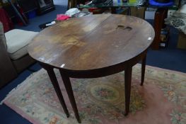 Georgian Mahogany Oval Dining Table (Distressed)