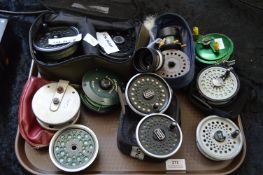 Assortment of Fly Fishing Reels, Salmon Reels, etc