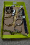 Tray Lot of Twelve Ladies and Gents Watches