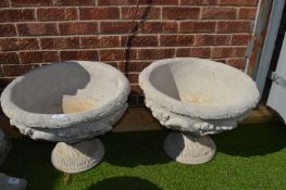 Pair of Garden Urn Planters (Height 16