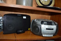 Alba Portable Radio Cassette Player and a Red Groo