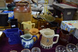 Nine Assorted Water Jugs