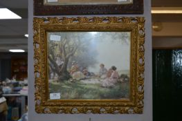 Ornate Gilt Framed Country Scene