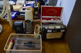 Assortment of Vintage Items Including Roberts Radi