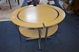 Beech Effect Two Seat Oval Dining Table