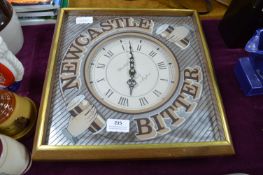 Newcastle Bitter Advertising Clock