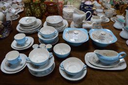 Meakin Retro Dinner Service with Fern Design (56 P