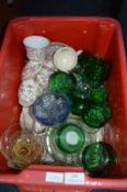 Assortment of Glass and Pottery