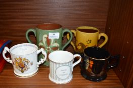 Five Pottery Tankards