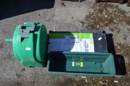 Hozelock Hose Reel, Tool Tidy Storage Unit, and a