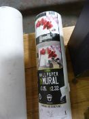 3.15x2.32m Floral Wallpaper Mural