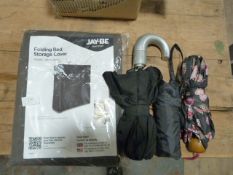Folding Bed Storage Cover and Three Umbrellas