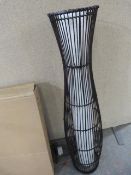 Wicker Framed Floor Lamp