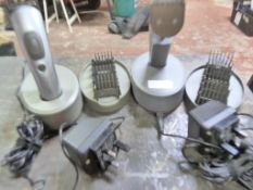 *Two Hair Clippers with Chargers and Attachments