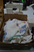 Case of Vintage Linens etc.