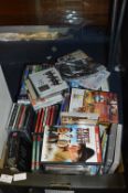 Box of Assorted DVDs and CDs