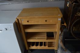 Pine Kitchen Trolley