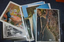 Twenty Assorted Medium Sized Poster Including Aerial Photographs, Views of Yorkshire, etc.