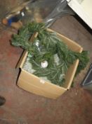 *Box of Christmas Garlands, etc.