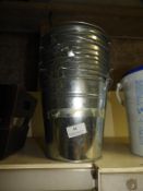 *Eleven Galvanised Buckets