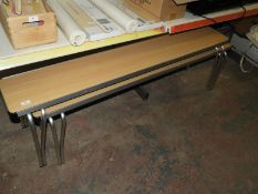 *Pair of Lightweight Aluminium Benches with Foldin