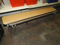 *Pair of Lightweight Aluminium Benches with Foldin