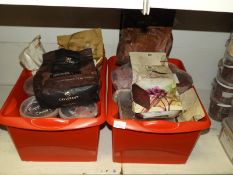 *Two Red Plastic Crates Containing Assorted Broken