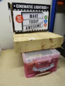 *Cinematic Light Box, Lollipop Stands, Storage Box