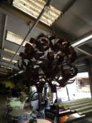 *Contemporary Style Chrome & Bronze Light Fitting