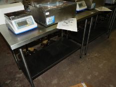 *Stainless Steel Preparation Table with Undershelf
