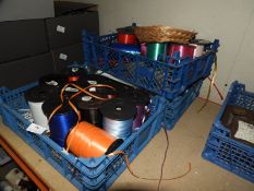 *Three Baskets of Decorative Ribbon