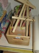 *Soft Wood Crate Containing Assorted Gift Bags and