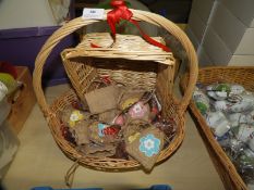 *Two Wicker Baskets and Assorted Gift bags Contain