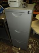 *Three Drawer Filing Cabinet