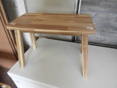 *Hardwood Stool on Four Splayed Legs
