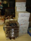 *Set of Perspex Storage Drawer Containing Chocolat