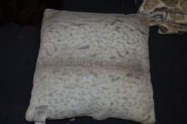 *Printed Faux Fur Cushion
