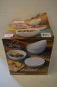 *White Cheers 4 Piece Bowls Set (Boxed)