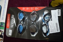 *Speedo Adult Goggles 3pk