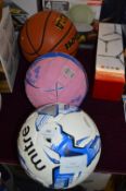 *Mitre Match Football, Mitre Netball and a Wilson NCAA Basketball
