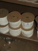 *Box Containing Ten Lace Edge Head Scarves