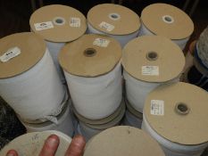 *Six Rolls of White Lace Edging