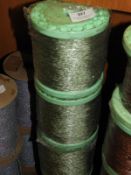 *Four Rolls of Lime Green Braided Thread